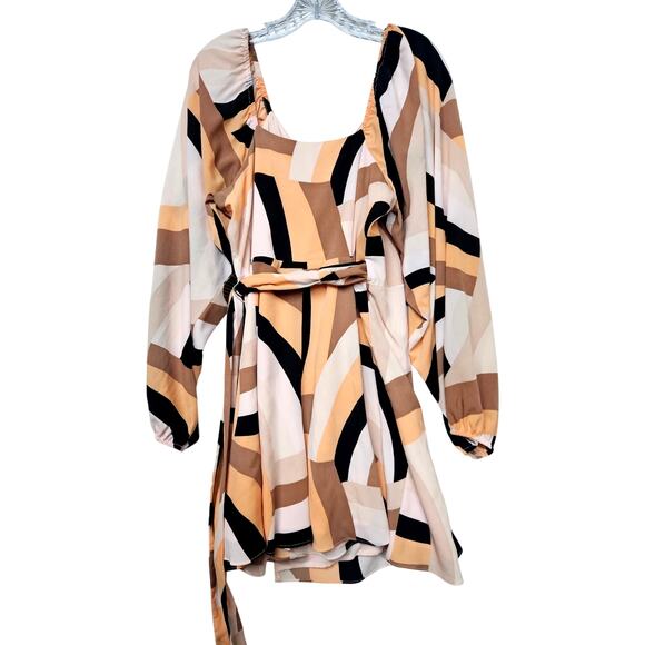 Hutch Large Geo Wrap Mini Dress Large Anthropologie - Picture 6 of 14